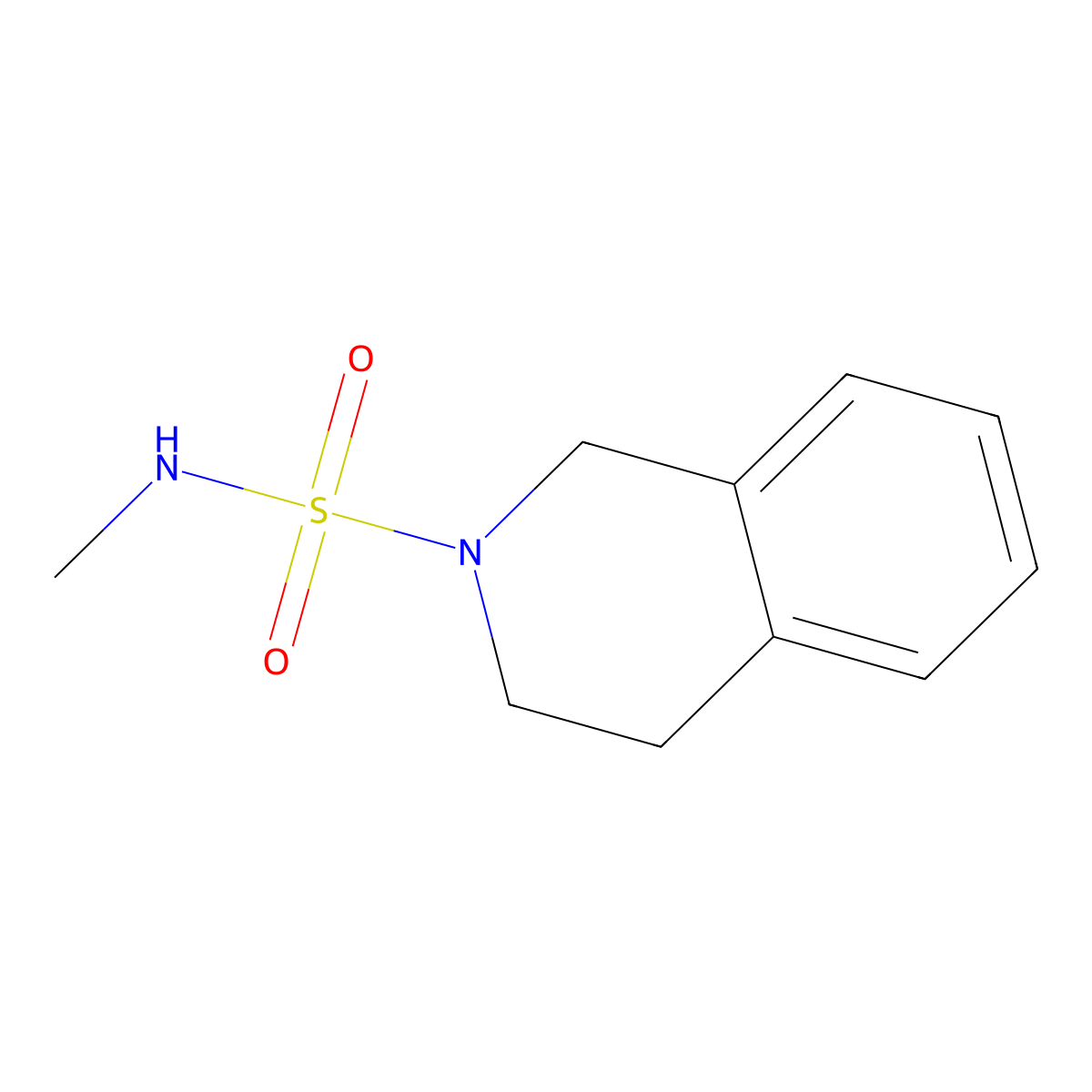 N-methyl-1,2,3,4-tetrahydroisoquinoline-2-sulfonamide molecular structure, CAS 1099099-53-2