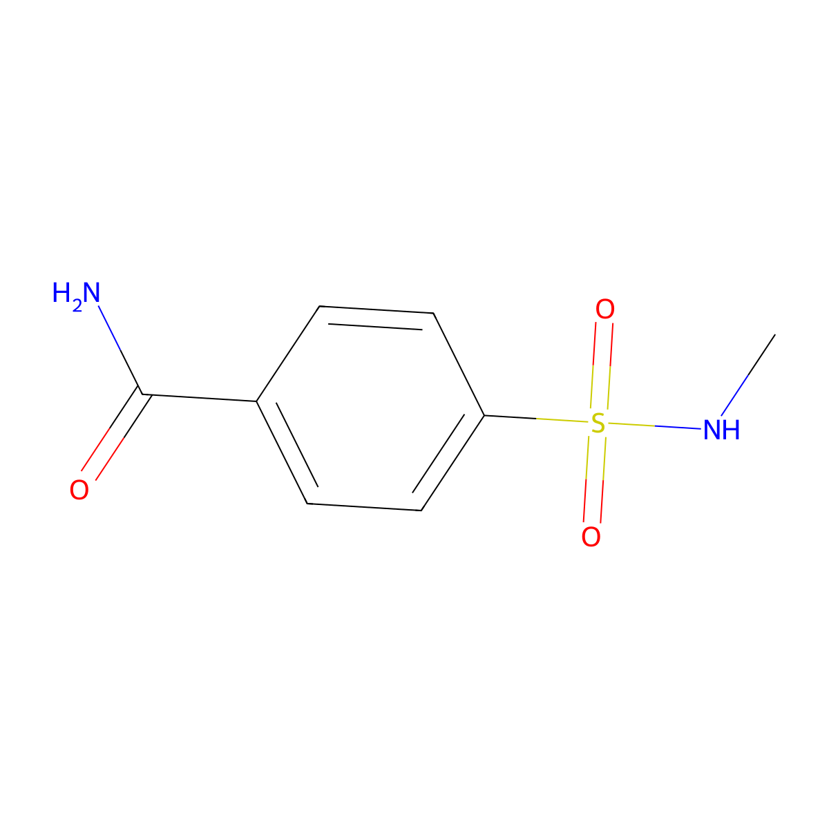 4-(Methylsulfamoyl)benzamide molecular structure, CAS 1099102-62-1