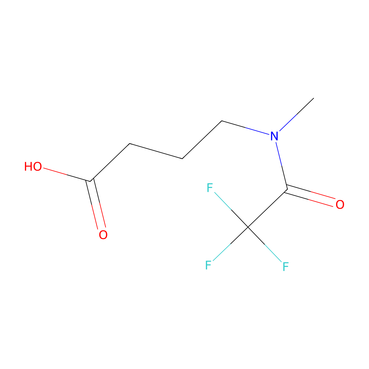4-(2,2,2-trifluoro-N-methylacetamido)butanoic acid molecular structure, CAS 1099105-64-2