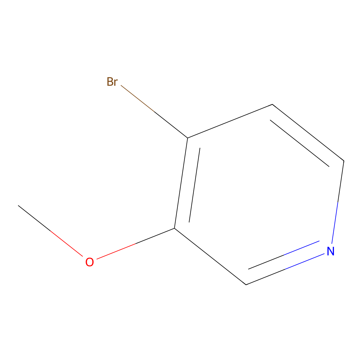 4-Bromo-3-methoxypyridine molecular structure, CAS 109911-38-8