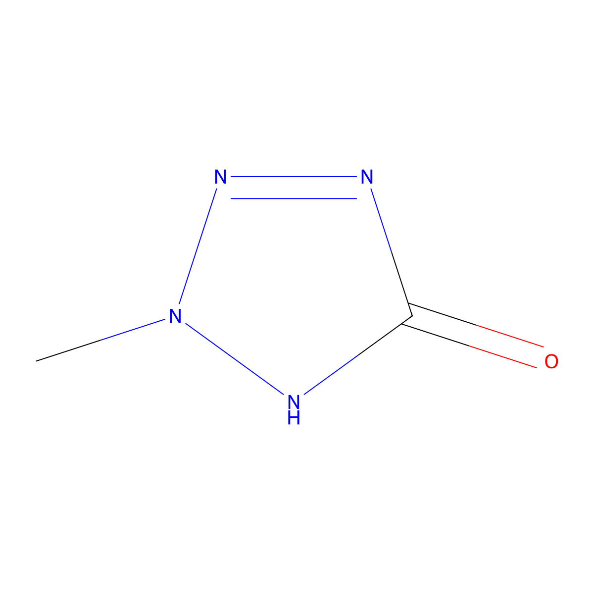 2-methyl-1H-tetrazol-5-one molecular structure, CAS 109911-76-4