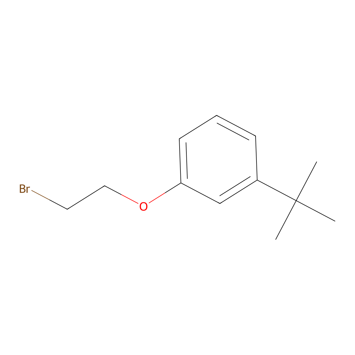1-(2-Bromoethoxy)-3-tert-butylbenzene molecular structure, CAS 1099115-94-2