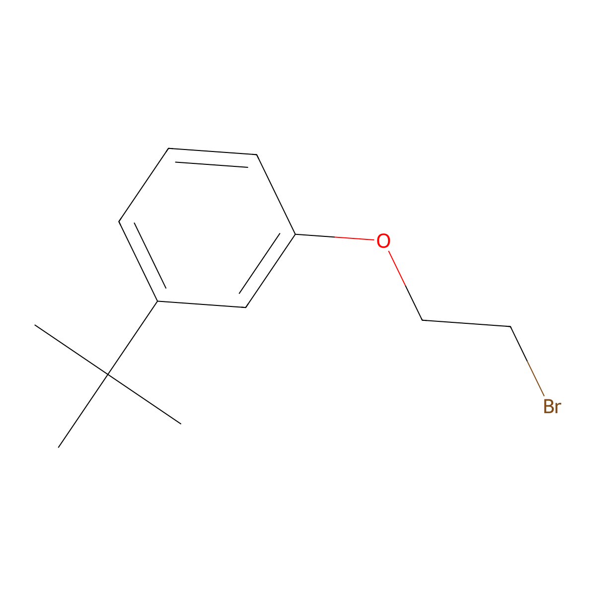 1-(2-Bromoethoxy)-3-tert-butylbenzene molecular structure, CAS 1099115-94-2