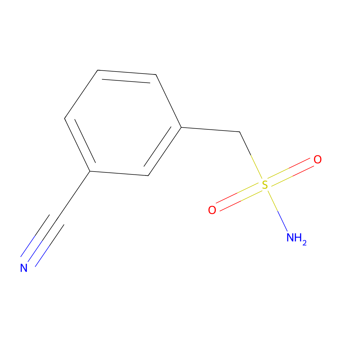 (3-Cyanophenyl)methanesulfonamide molecular structure, CAS 1099122-39-0