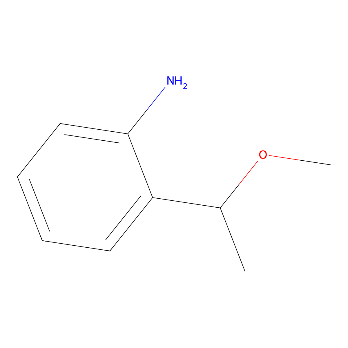 2-(1-Methoxyethyl)aniline molecular structure, CAS 109914-20-7