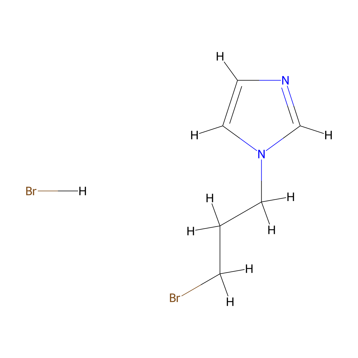 1-(3-bromopropyl)-1H-imidazole hydrobromide molecular structure, CAS 109914-45-6