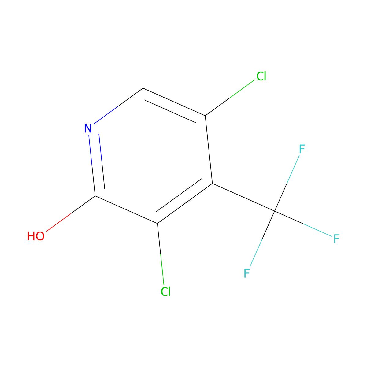 3,5-Dichloro-4-trifluoromethyl-pyridin-2-OL molecular structure, CAS 109919-33-7