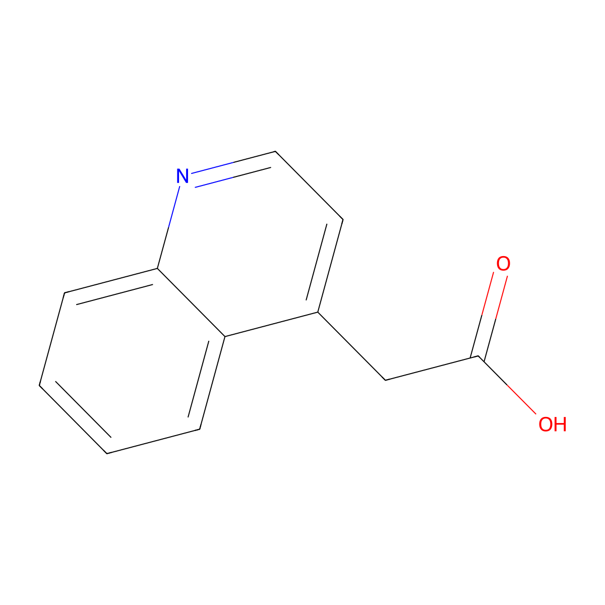 (Quinolin-4-yl)acetic acid molecular structure, CAS 109922-57-8