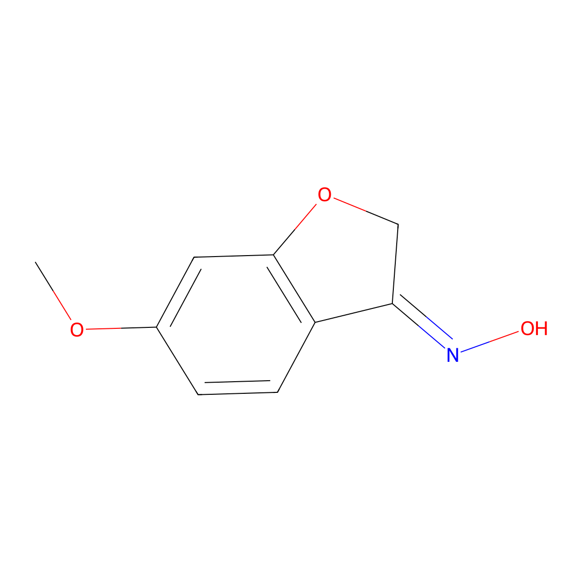 3(2H)-Benzofuranone, 6-methoxy-, oxime molecular structure, CAS 109926-34-3