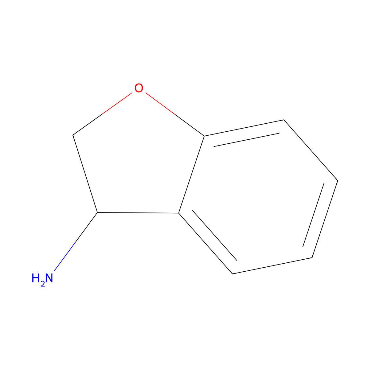 3-Amino-2,3-dihydrobenzofuran molecular structure, CAS 109926-35-4