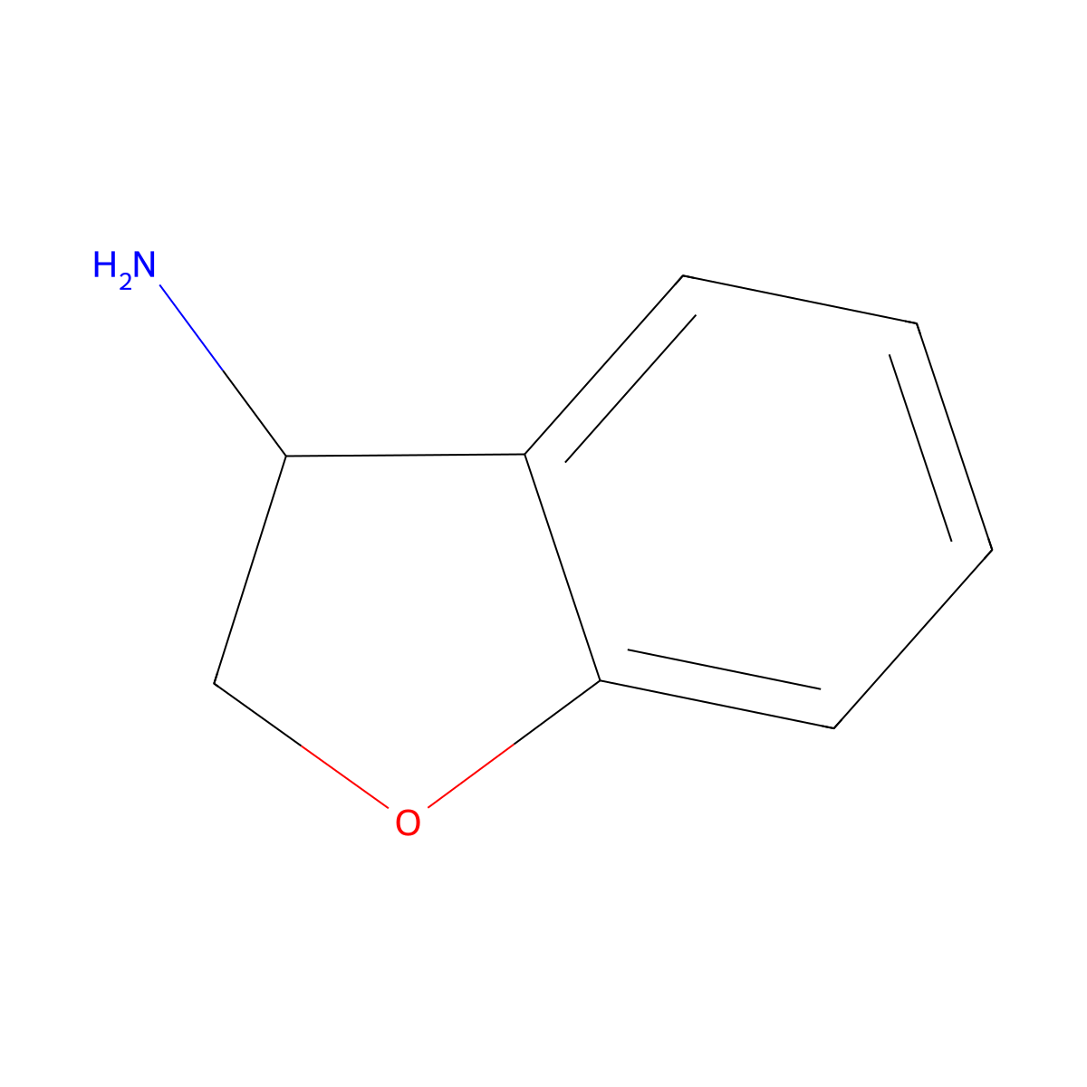 3-Amino-2,3-dihydrobenzofuran molecular structure, CAS 109926-35-4