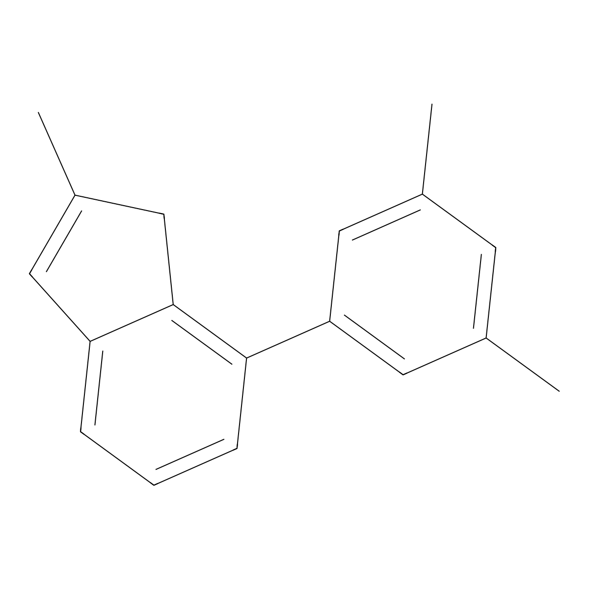 7-(3,5-dimethylphenyl)-2-methyl-1H-indene molecular structure, CAS 1099379-07-3