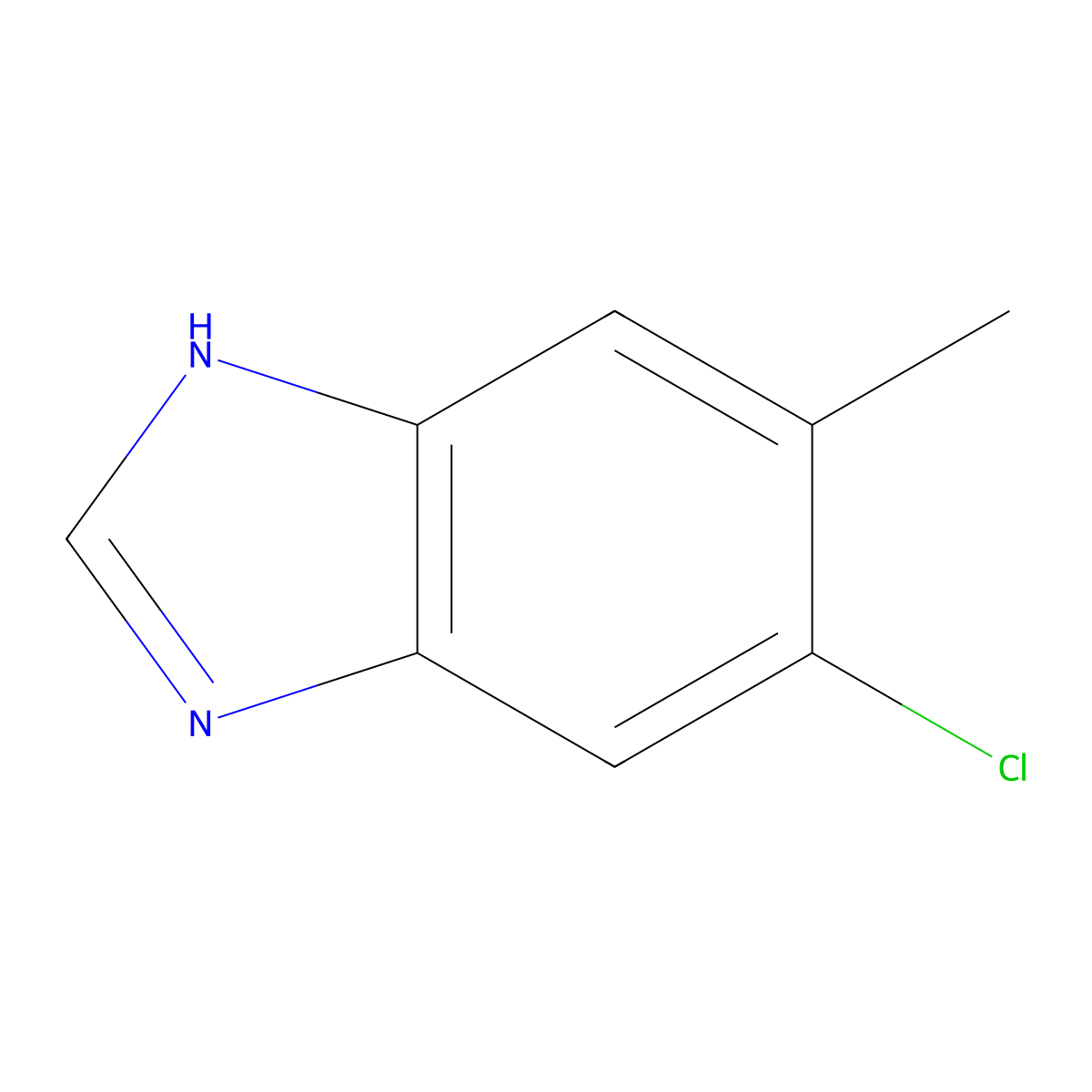 5-Chloro-6-methyl-1H-benzoimidazole molecular structure, CAS 109943-02-4