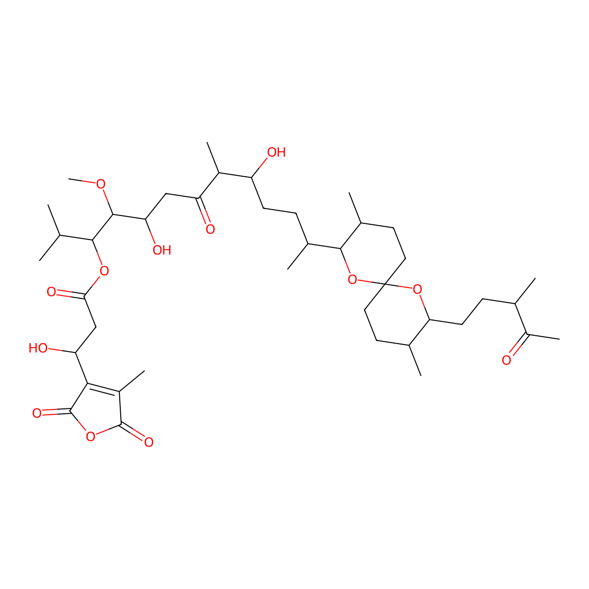 Tautomycin molecular structure, CAS 109946-35-2