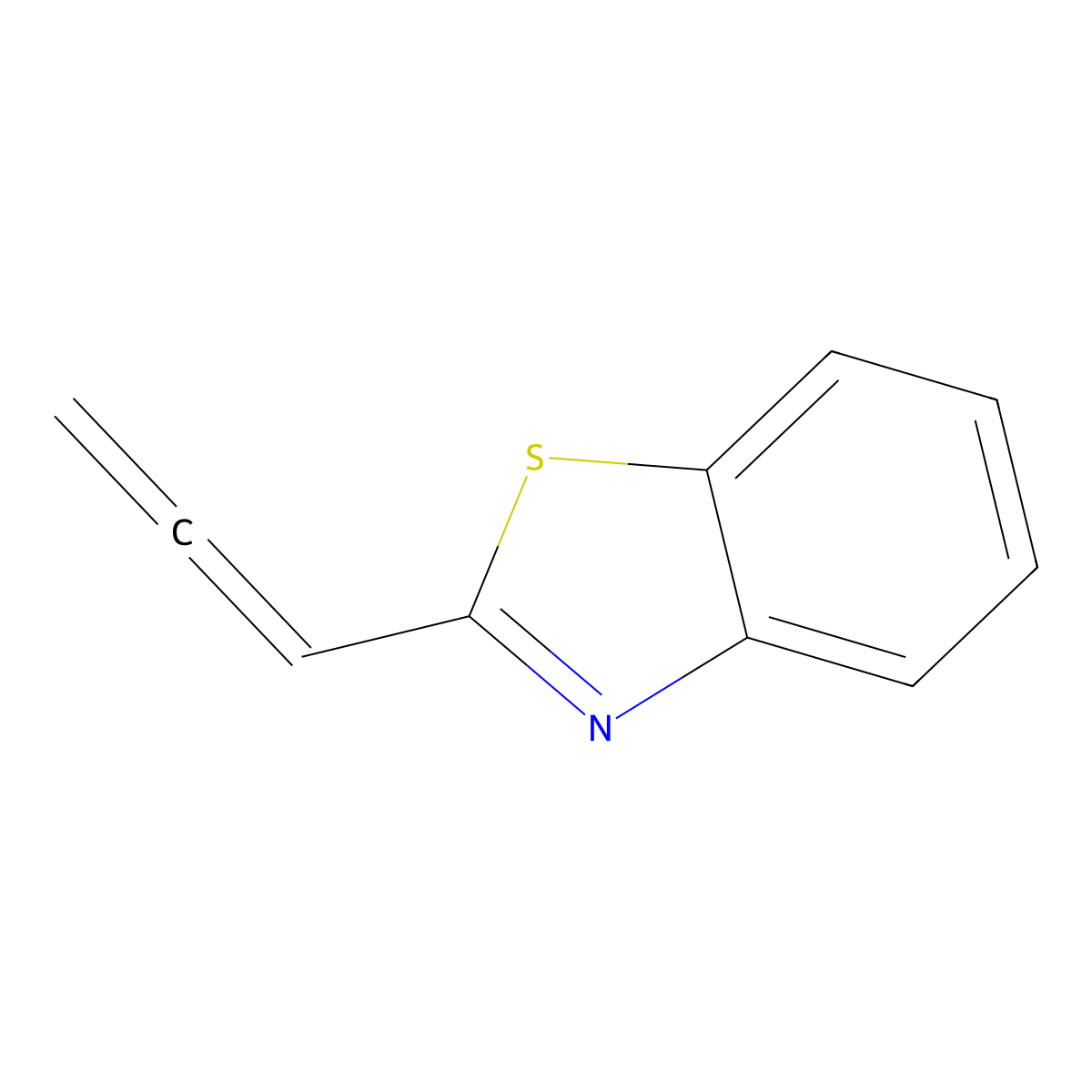 Propa-1,2-dienyl-benzothiazole molecular structure, CAS 109948-61-0