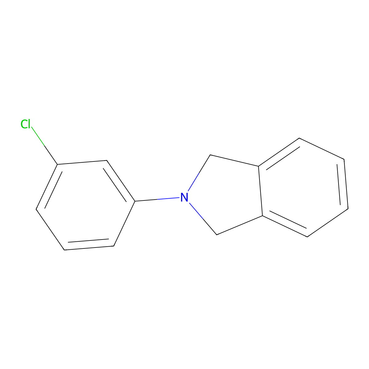 2-(3-Chlorophenyl)isoindoline molecular structure, CAS 109949-63-5