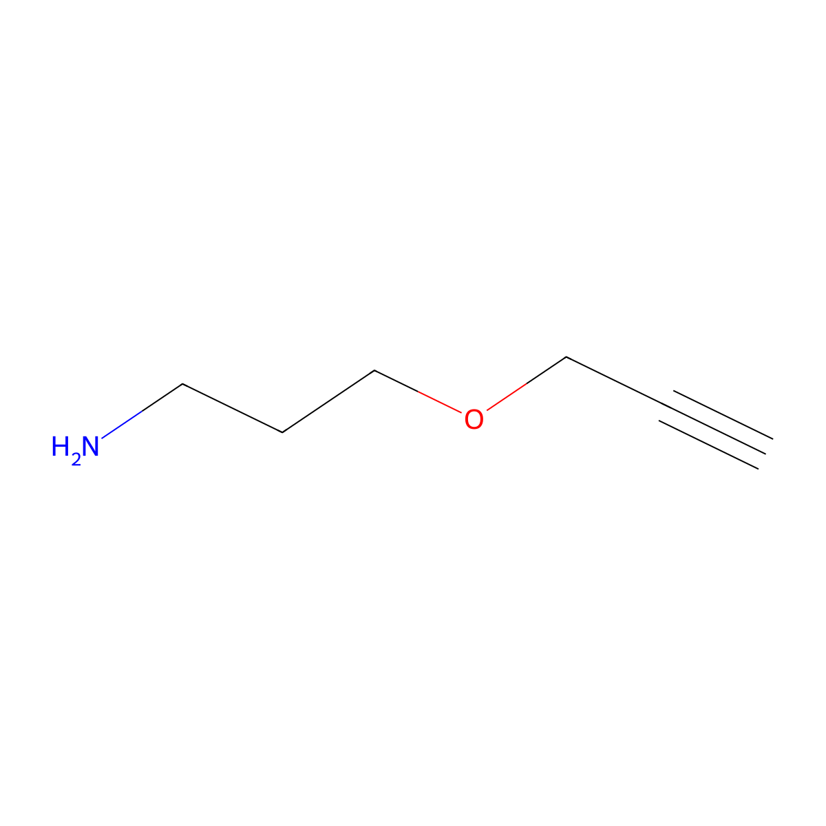 3-(Prop-2-yn-1-yloxy)propan-1-amine molecular structure, CAS 1099527-91-9