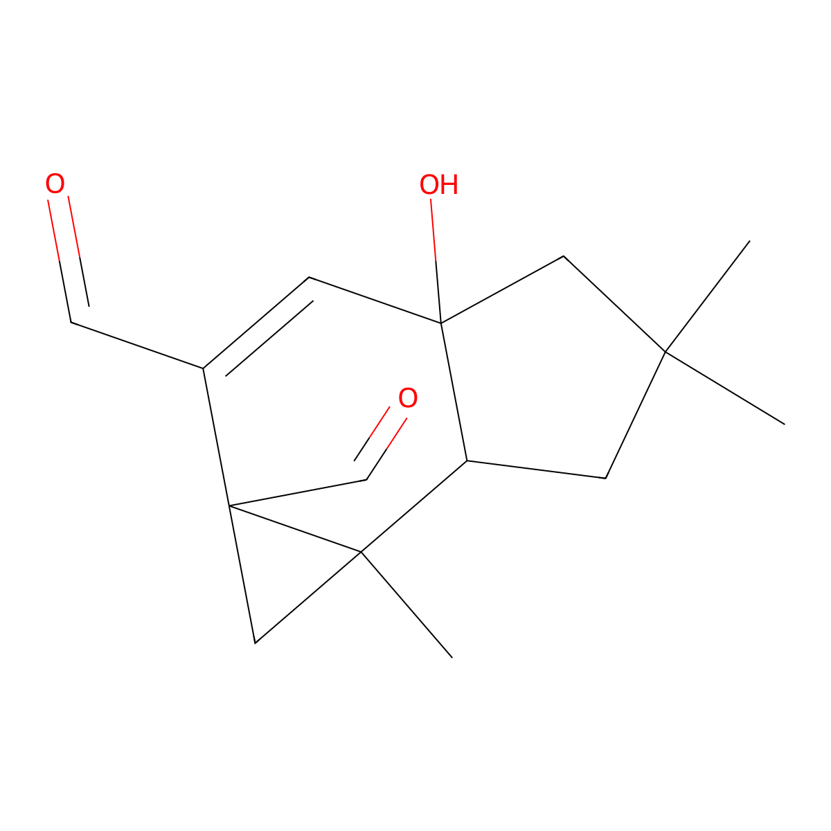 Iso-9beta-hydroxyisovelleral molecular structure, CAS 109957-63-3