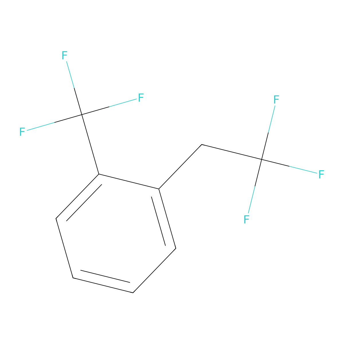 1-(2,2,2-Trifluoroethyl)-2-(trifluoromethyl)-benzene molecular structure, CAS 1099597-25-7