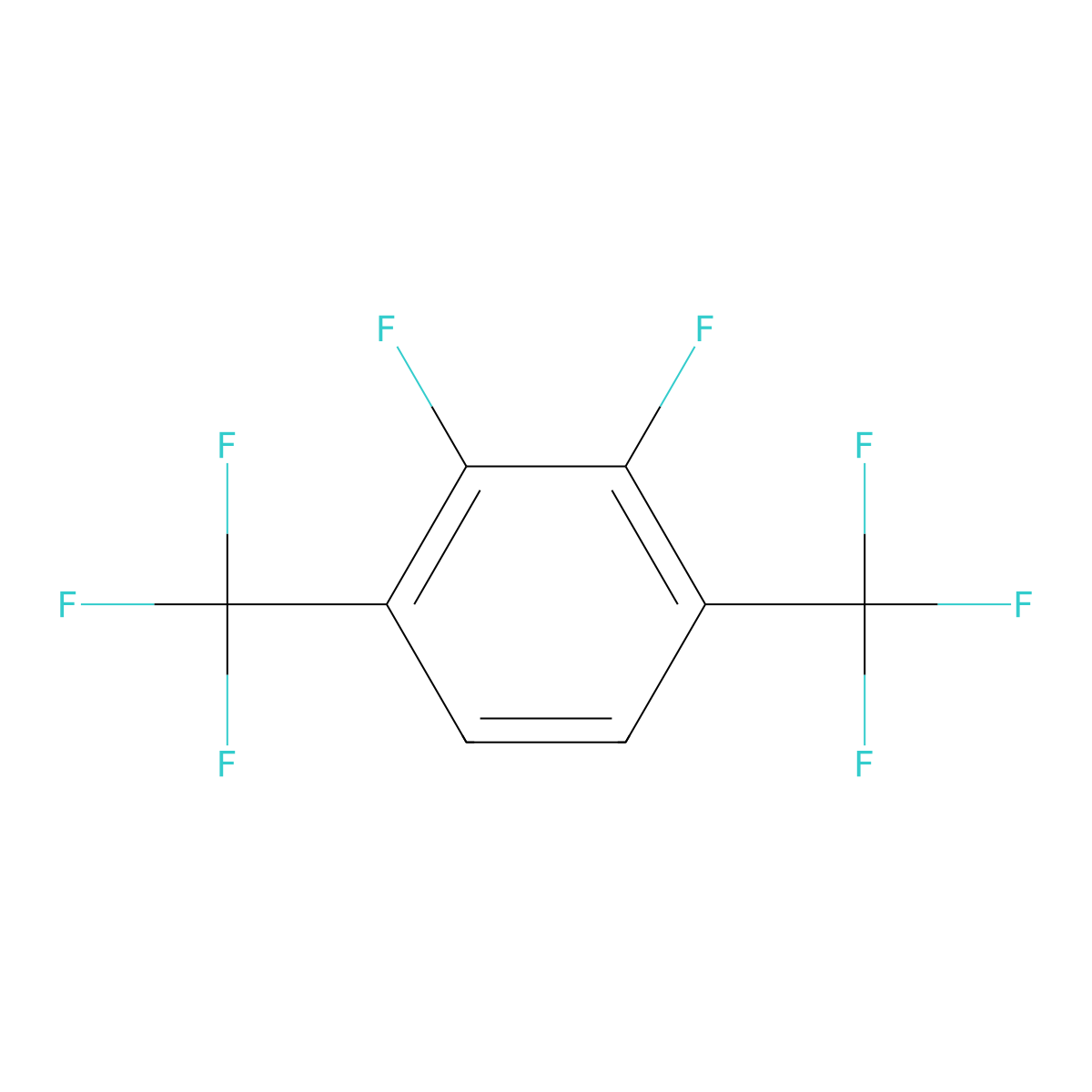 2,3-Difluoro-1,4-bis-(trifluoromethyl)benzene molecular structure, CAS 1099597-67-7