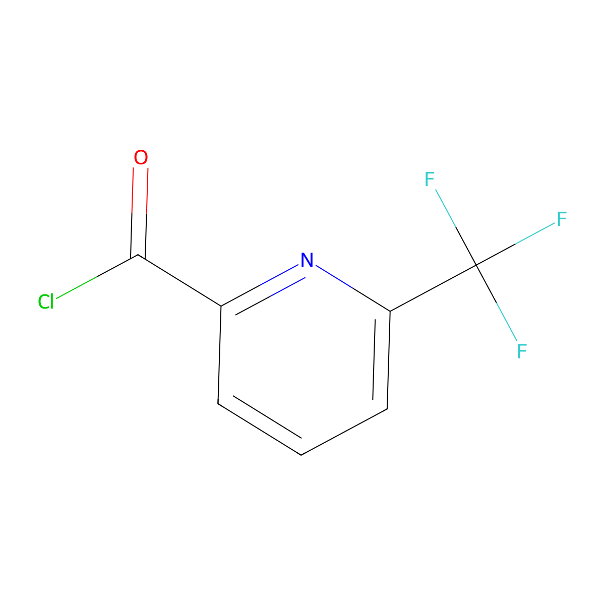 6-(Trifluoromethyl)pyridine-2-carbonyl chloride molecular structure, CAS 1099597-77-9