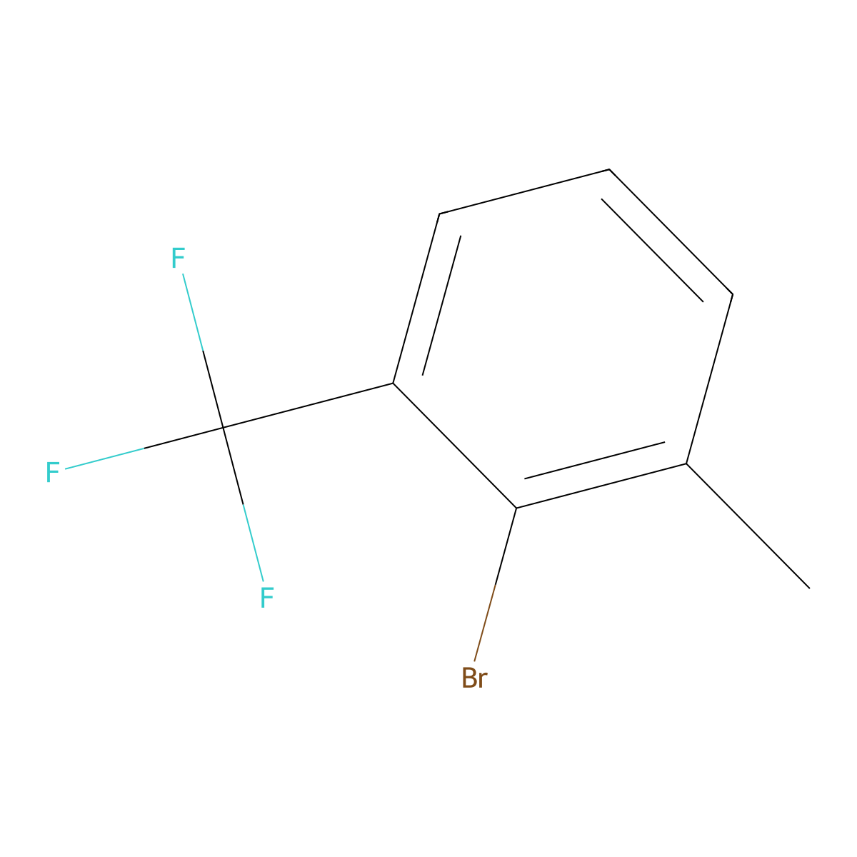 2-Bromo-3-(trifluoromethyl)toluene molecular structure, CAS 1099597-98-4