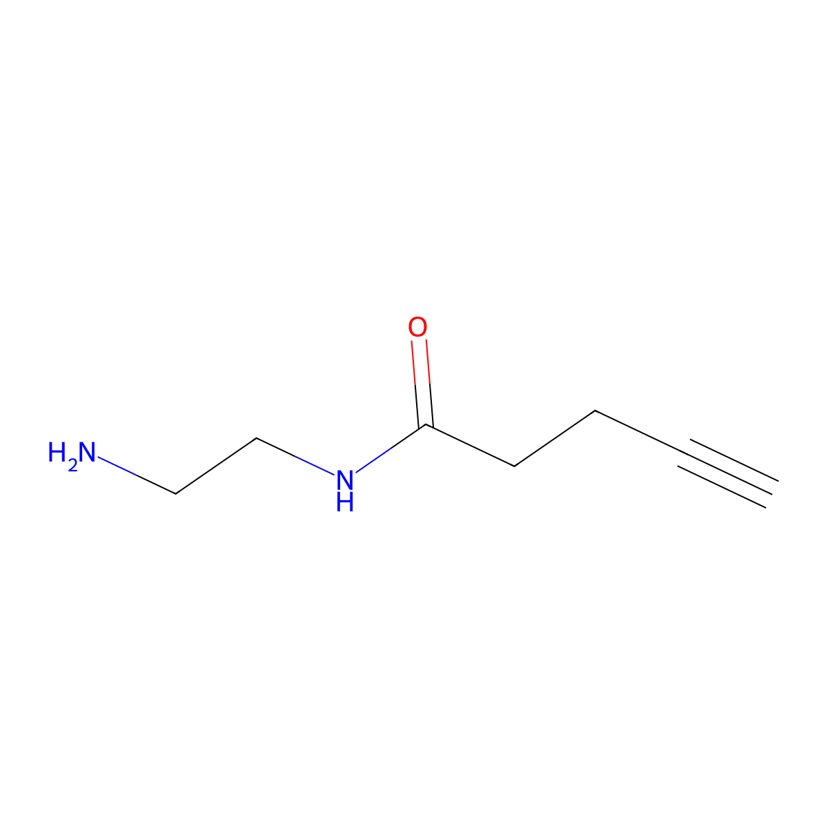 4-Pentynamide, N-(2-aminoethyl)- molecular structure, CAS 1099604-73-5