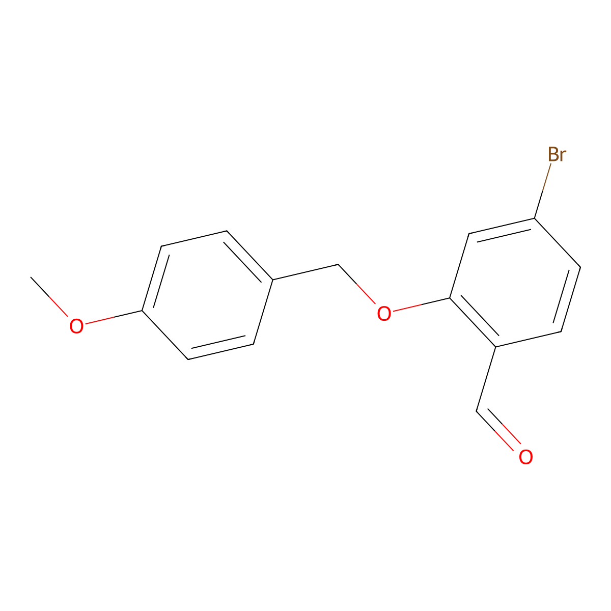 4-Bromo-2-(4-methoxy-benzyloxy)-benzaldehyde molecular structure, CAS 1099608-97-5