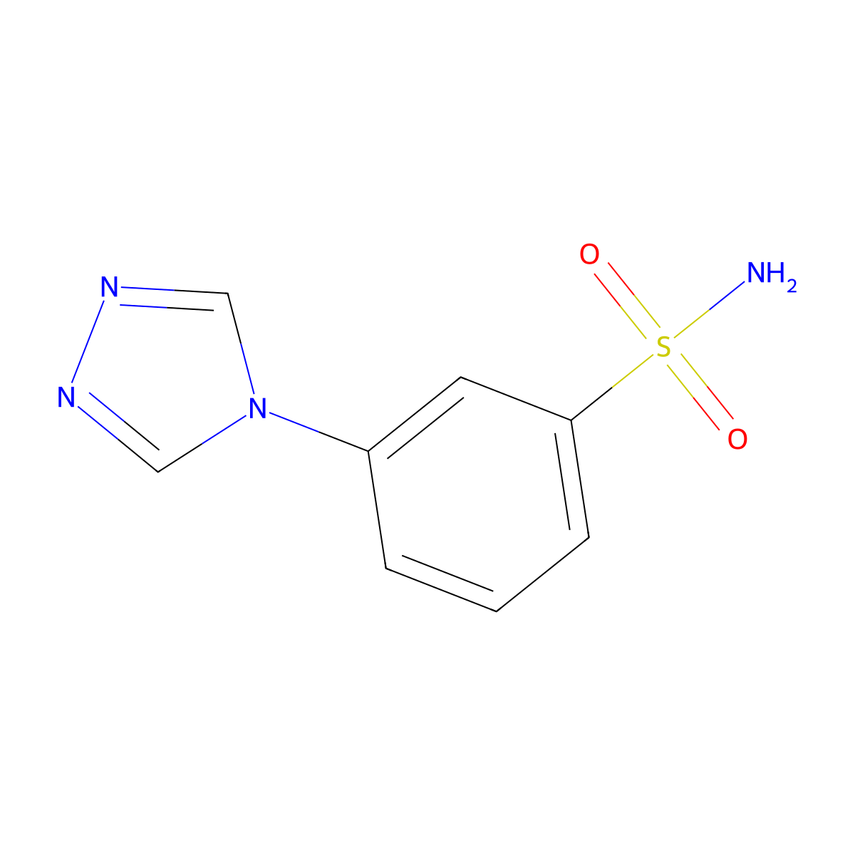 3-(4h-1,2,4-Triazol-4-yl)benzenesulfonamide molecular structure, CAS 1099610-77-1