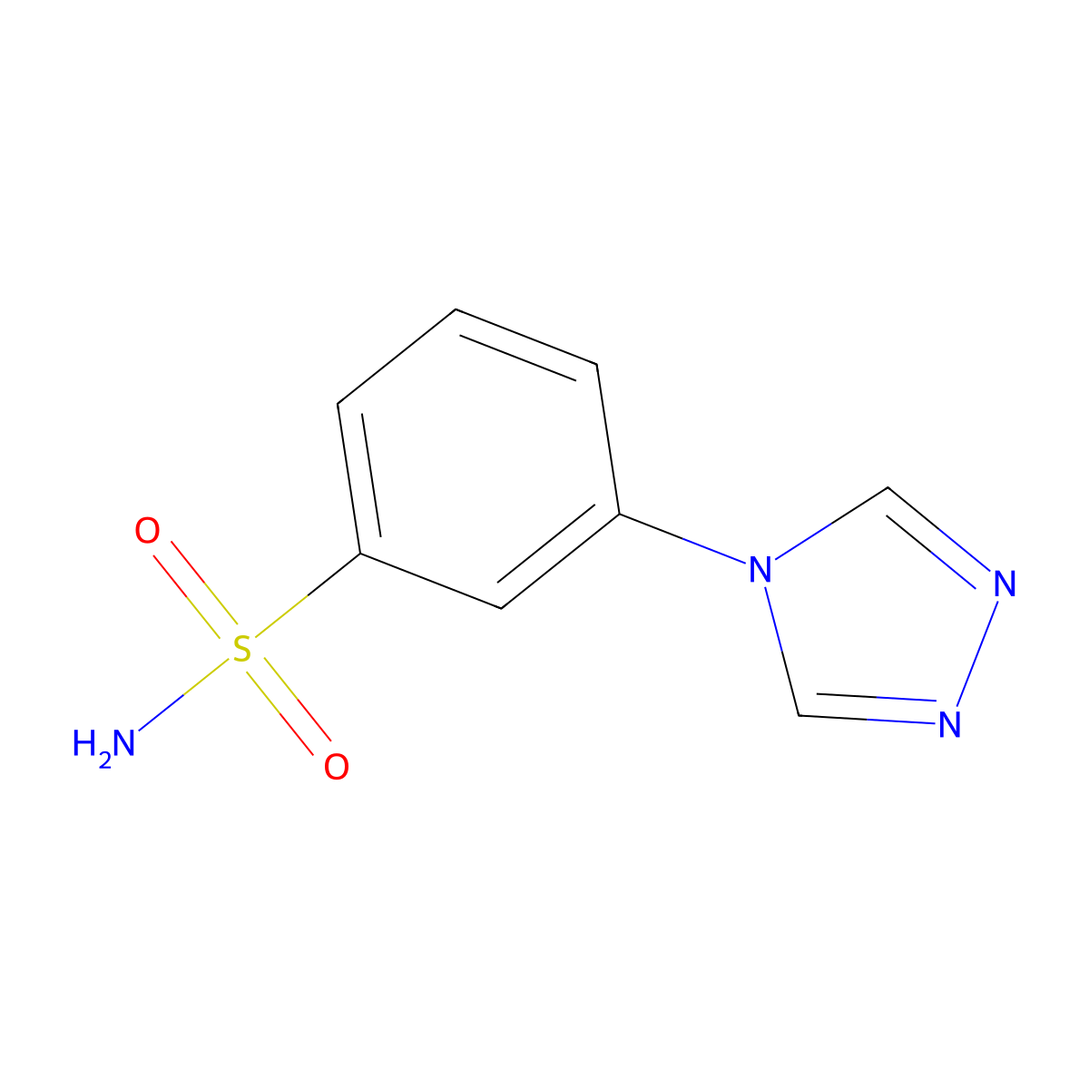 3-(4h-1,2,4-Triazol-4-yl)benzenesulfonamide molecular structure, CAS 1099610-77-1