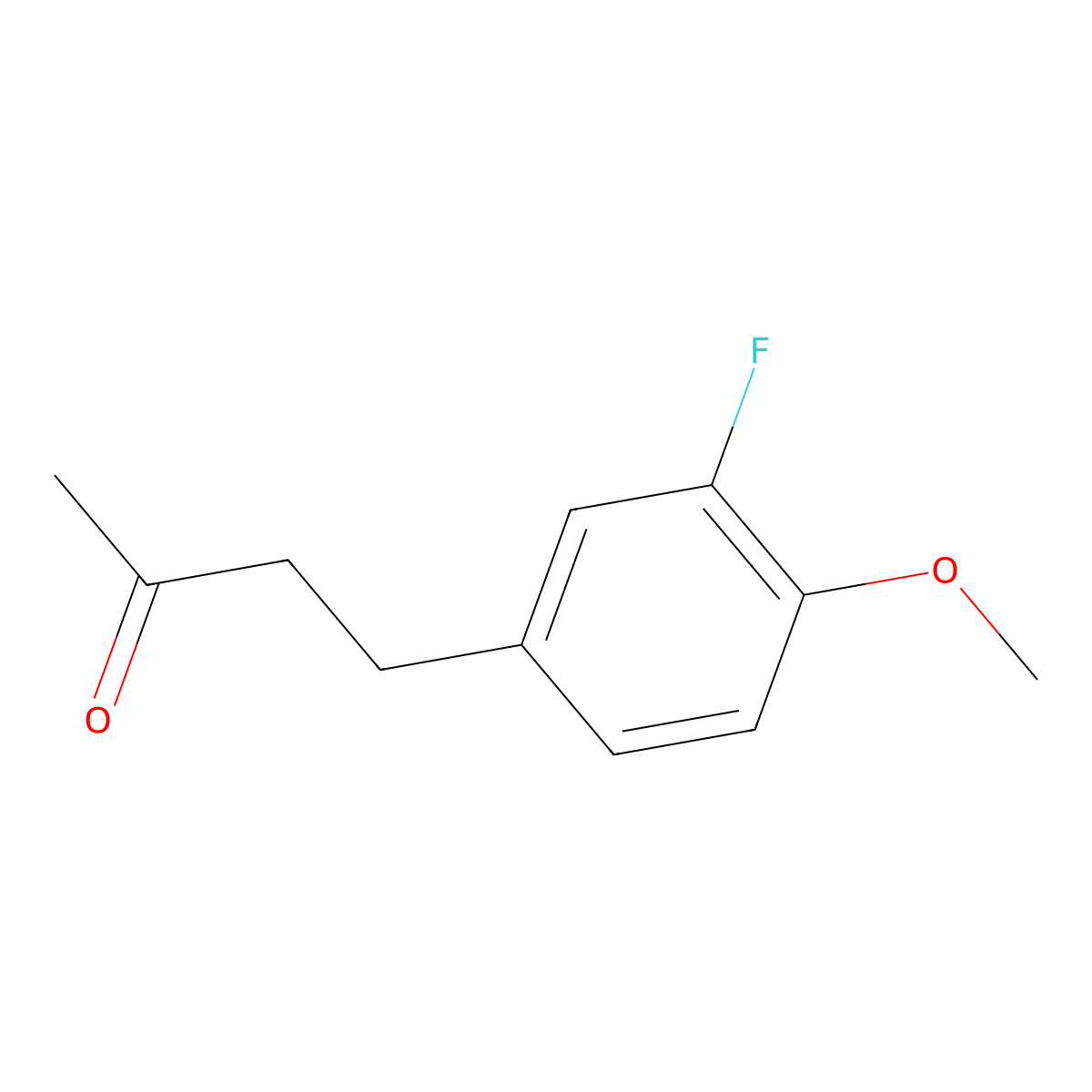 4-(3-Fluoro-4-methoxyphenyl)butan-2-one molecular structure, CAS 1099621-27-8