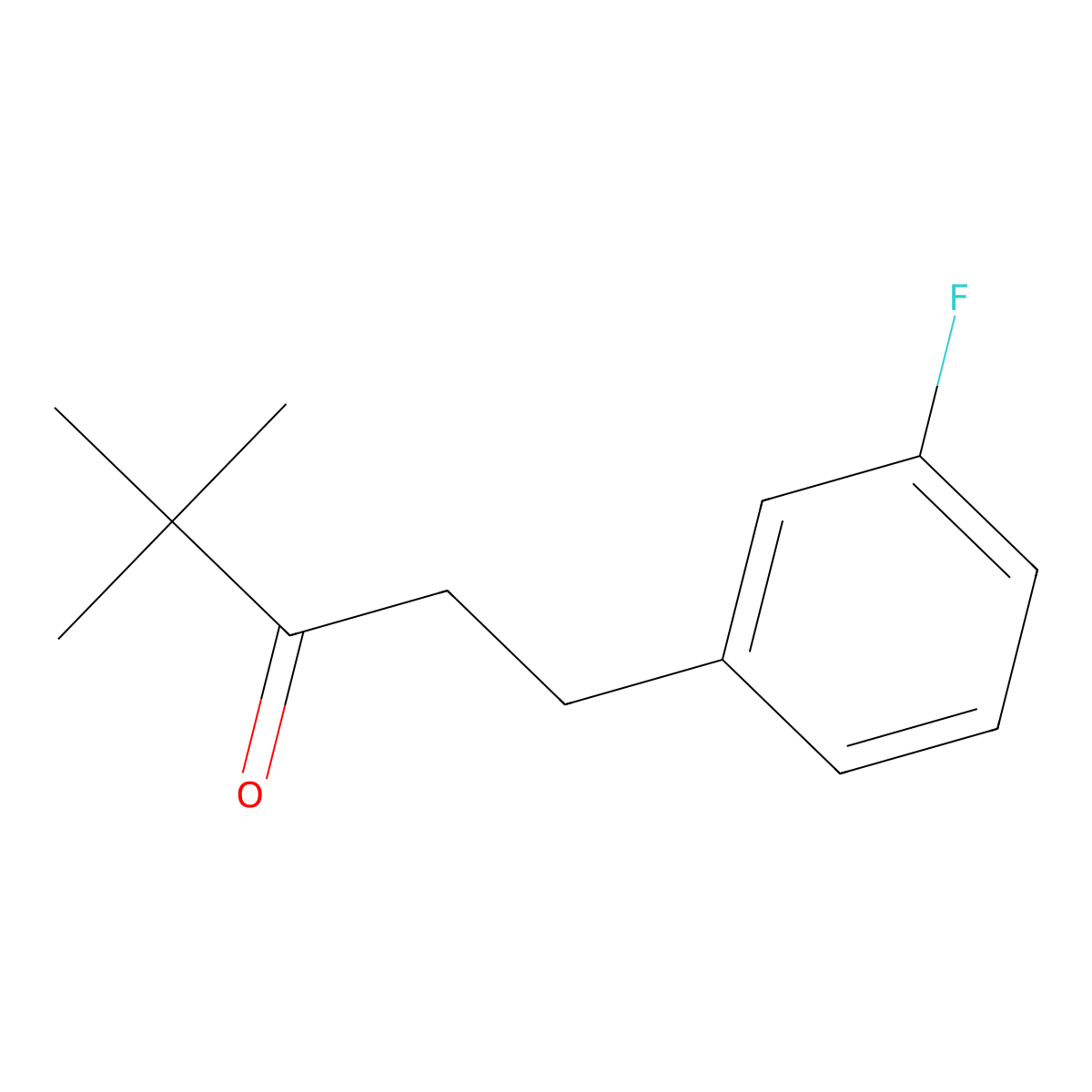 1-(3-Fluorophenyl)-4,4-dimethylpentan-3-one molecular structure, CAS 1099621-37-0