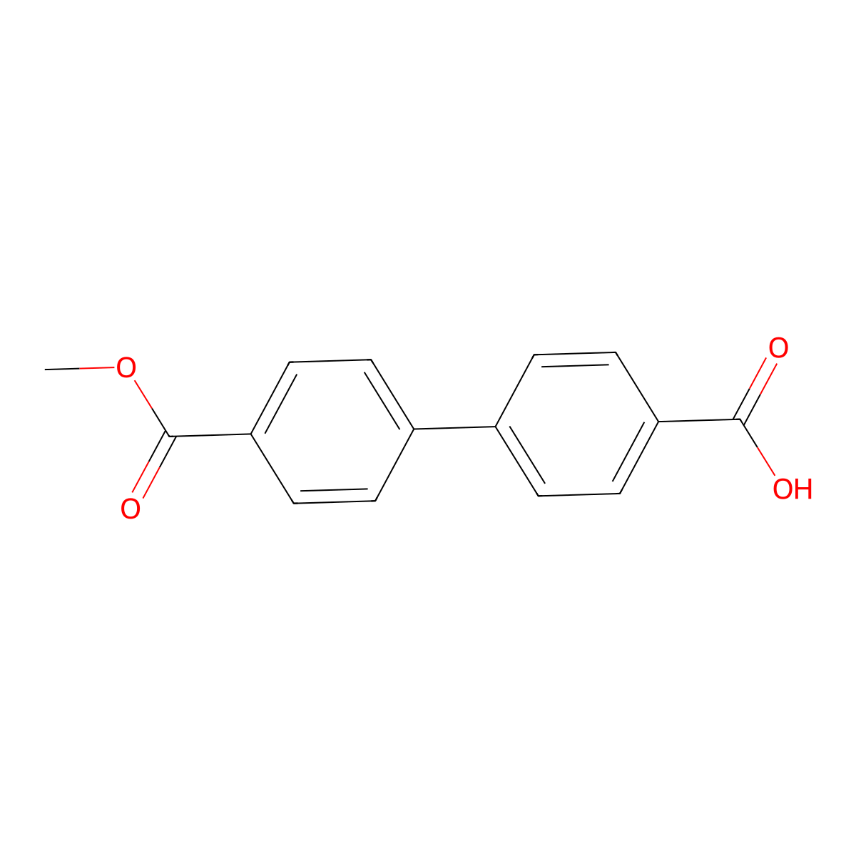4-[4-(Methoxycarbonyl)phenyl]benzoic acid molecular structure, CAS 109963-61-3