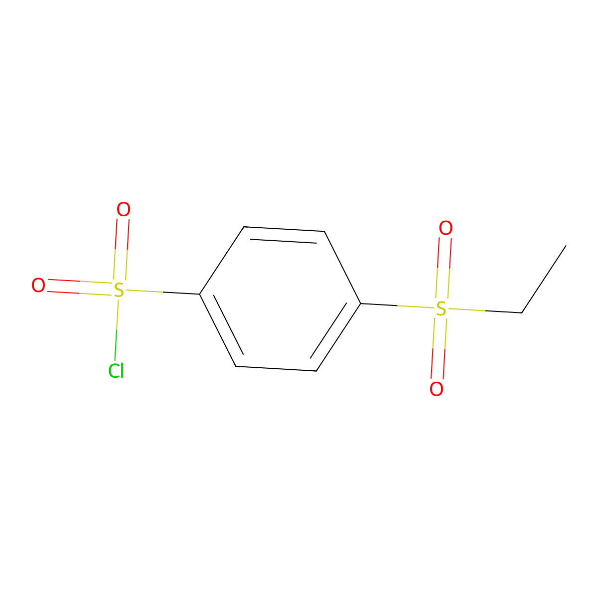 4-(Ethanesulfonyl)benzene-1-sulfonyl chloride molecular structure, CAS 1099632-50-4