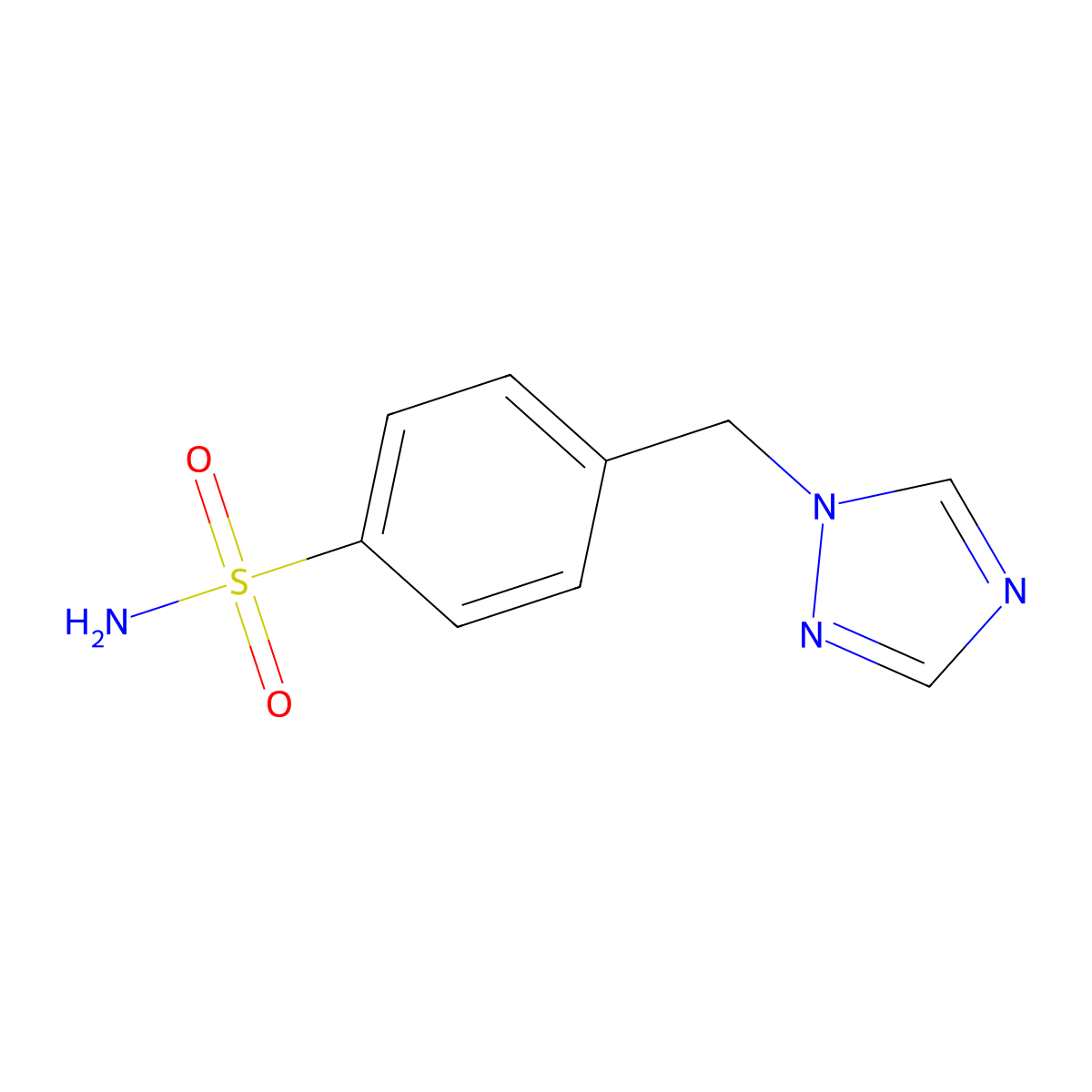 4-[(1H-1,2,4-triazol-1-yl)methyl]benzene-1-sulfonamide molecular structure, CAS 1099632-71-9