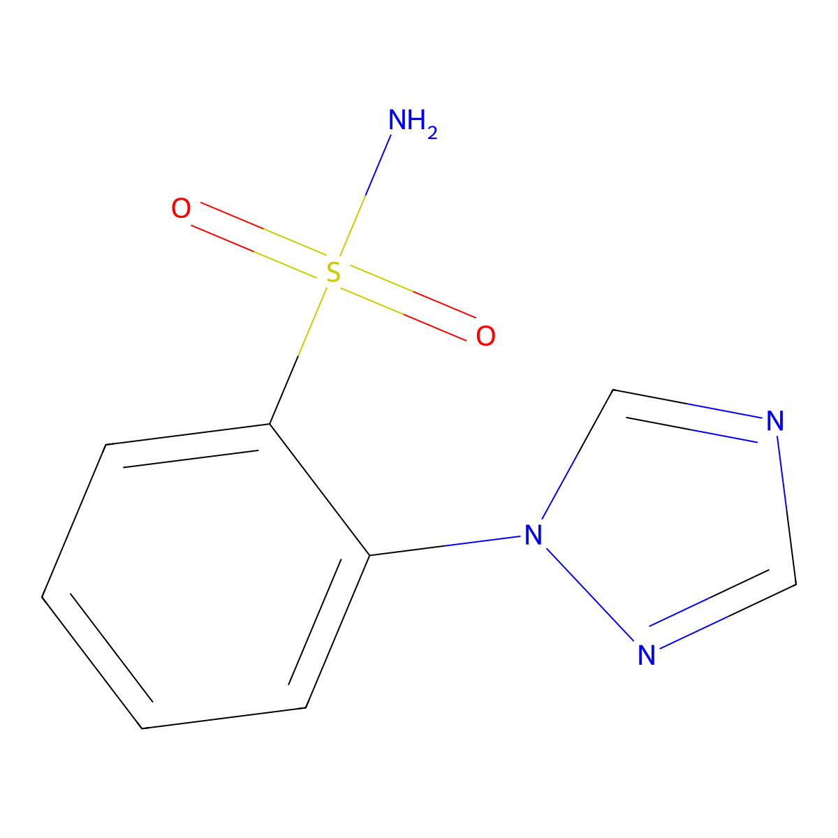 2-(1h-1,2,4-Triazol-1-yl)benzenesulfonamide molecular structure, CAS 1099632-72-0