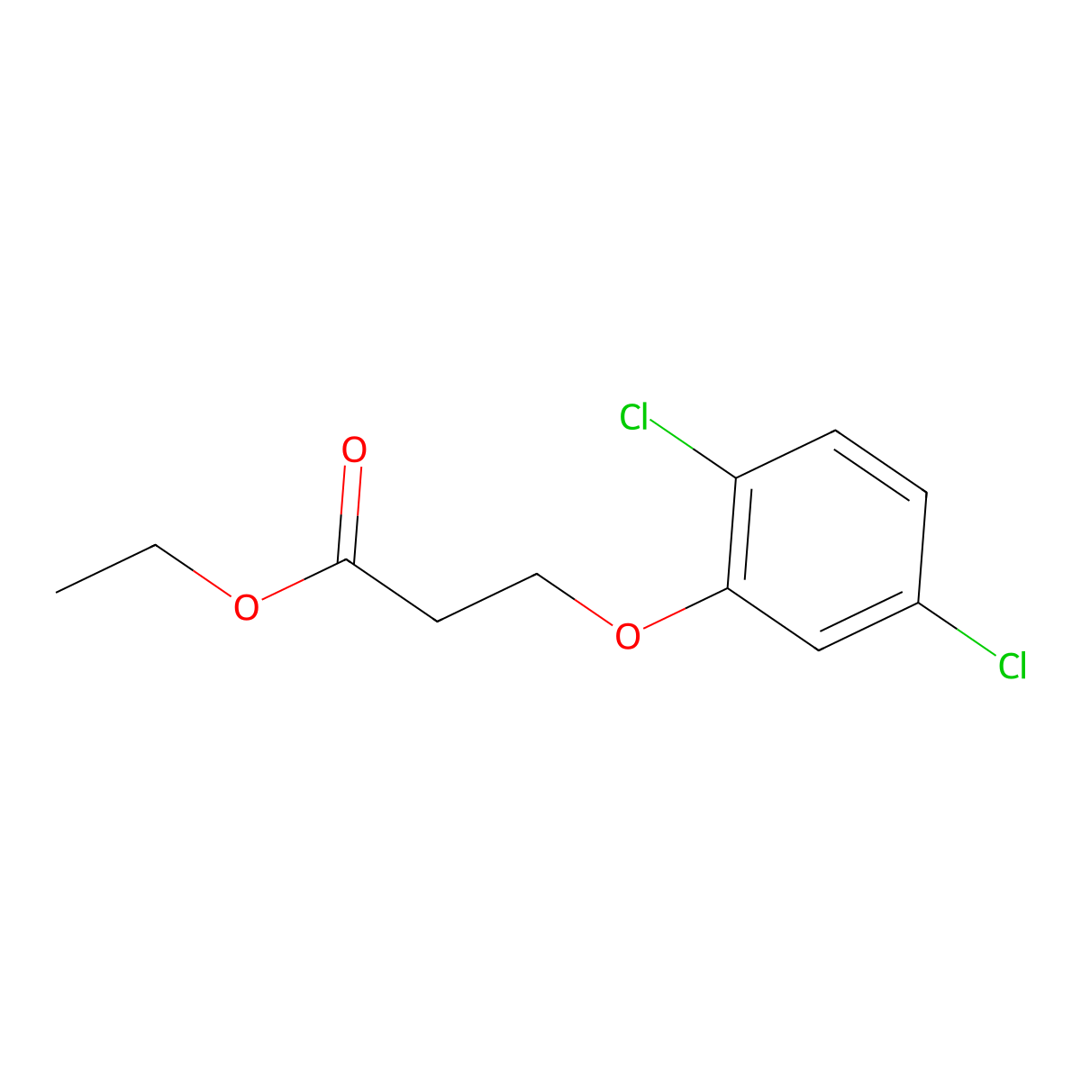 Ethyl 3-(2,5-dichloro-phenoxy)propanoate molecular structure, CAS 1099636-05-1