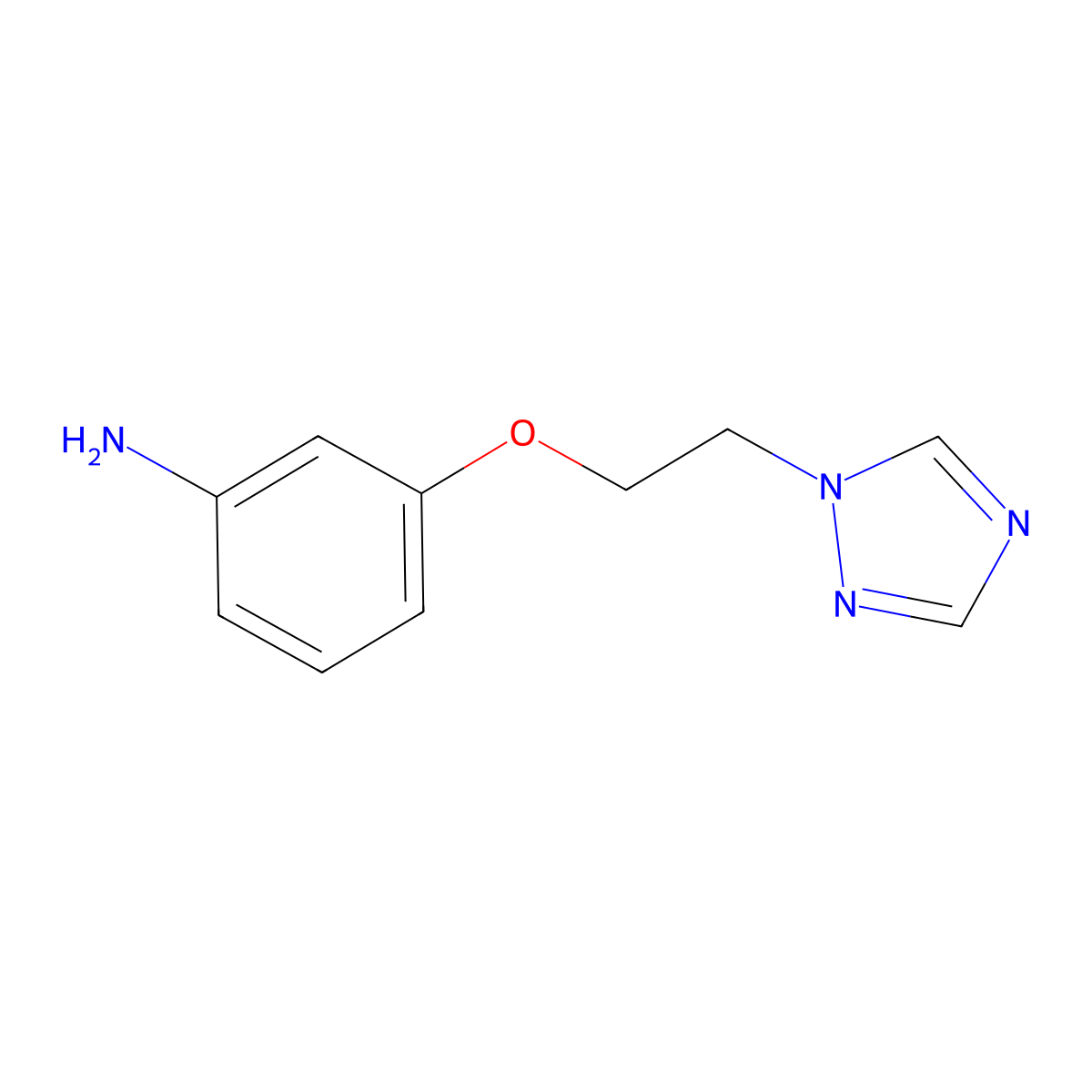 3-[2-(1h-1,2,4-Triazol-1-yl)ethoxy]aniline molecular structure, CAS 1099647-47-8