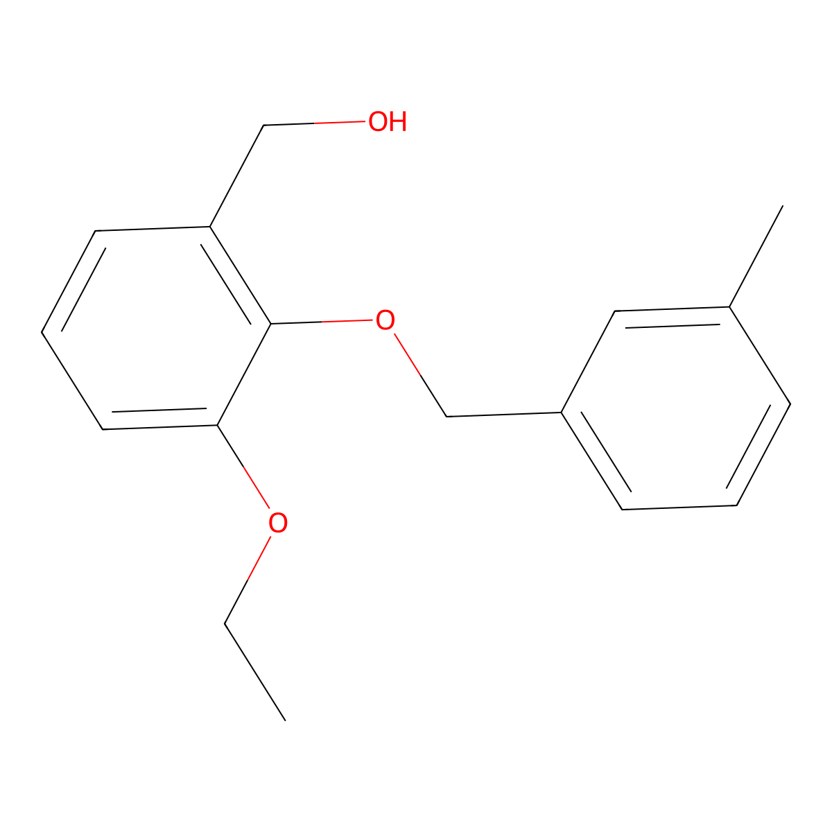 3-Ethoxy-2-[(3-methylphenyl)methoxy]benzenemethanol molecular structure, CAS 1099648-03-9