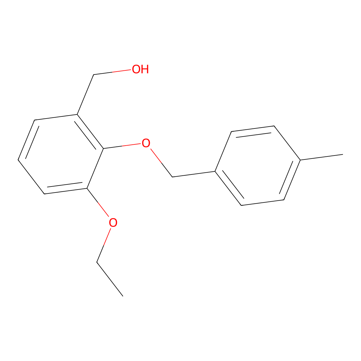 3-Ethoxy-2-[(4-methylphenyl)methoxy]benzenemethanol molecular structure, CAS 1099648-04-0