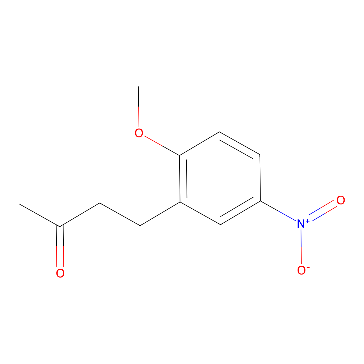 4-(2-Methoxy-5-nitrophenyl)butan-2-one molecular structure, CAS 1099653-17-4