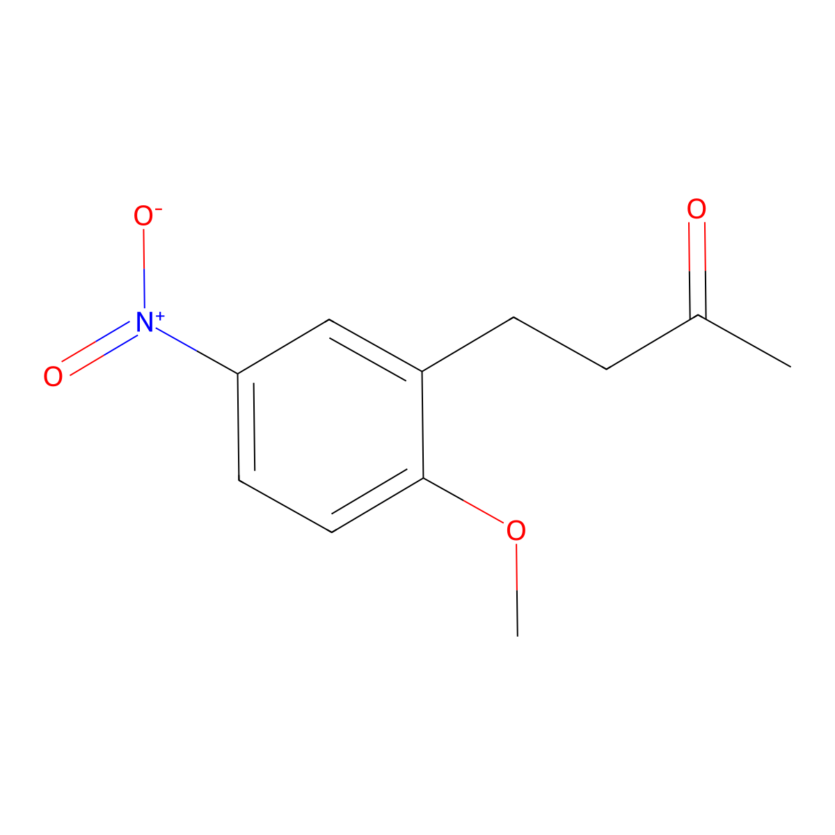 4-(2-Methoxy-5-nitrophenyl)butan-2-one molecular structure, CAS 1099653-17-4