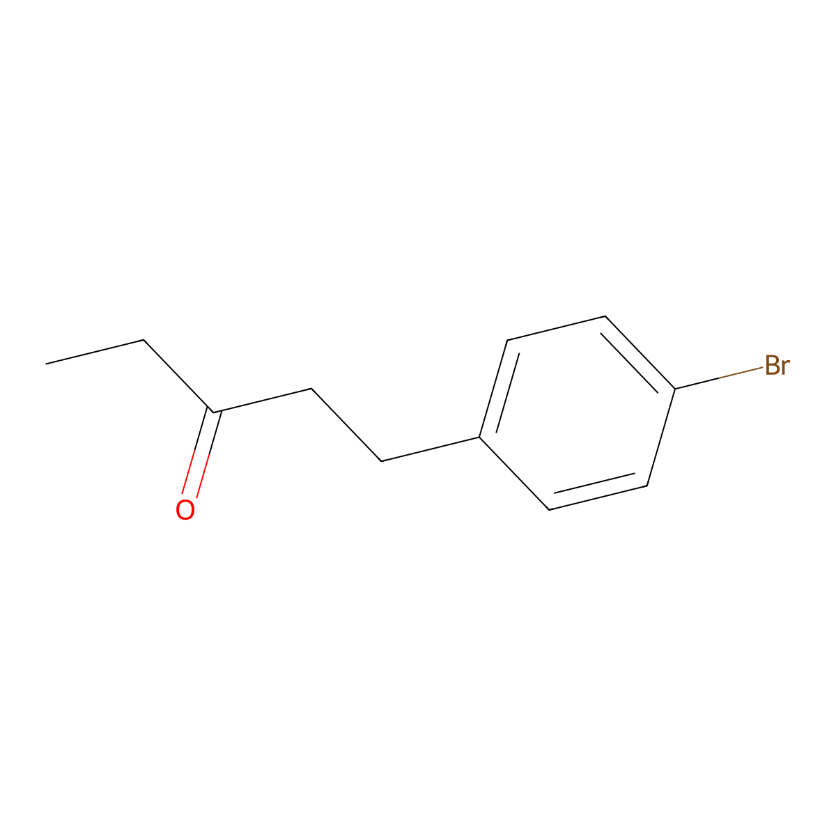 1-(4-Bromophenyl)pentan-3-one molecular structure, CAS 1099653-55-0