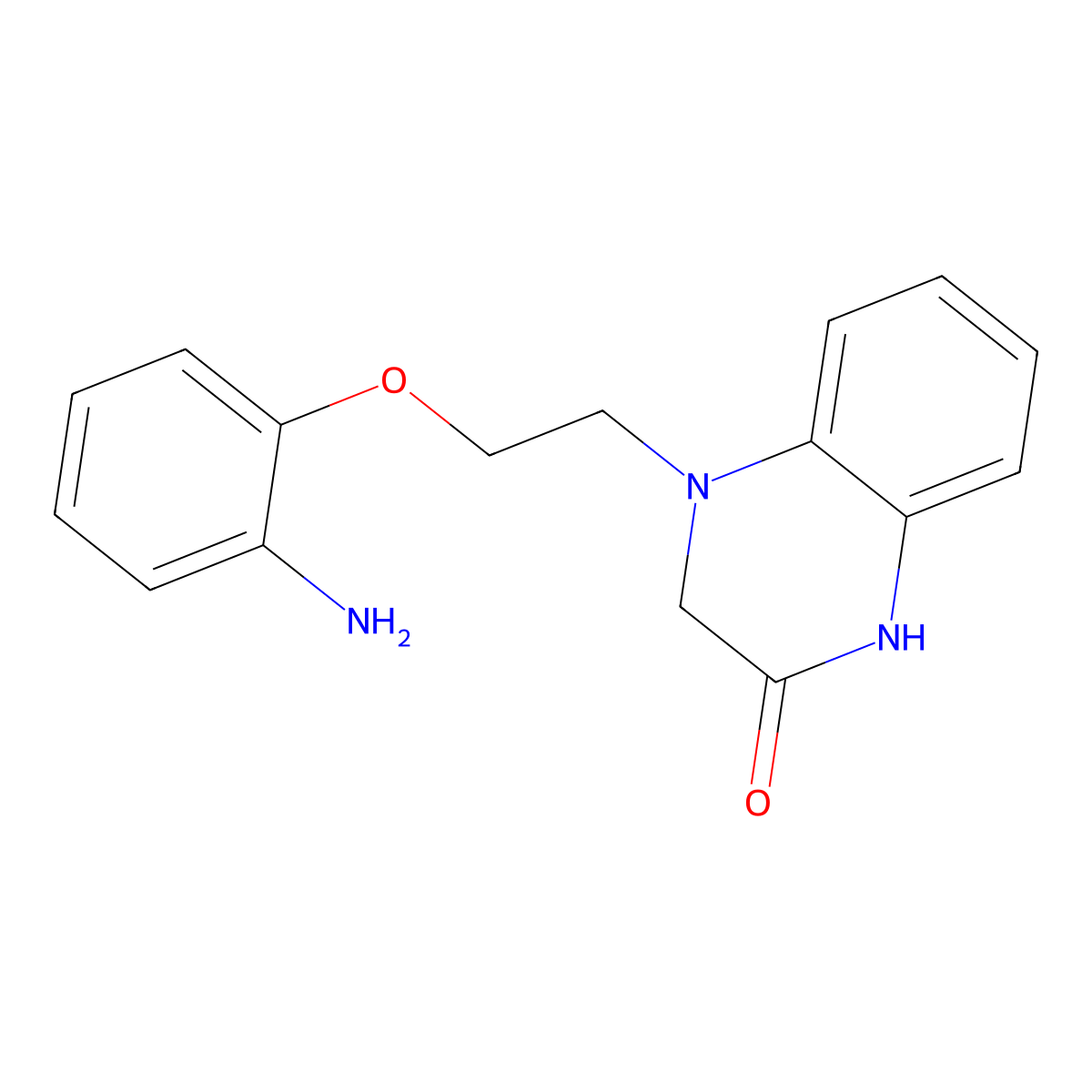 4-[2-(2-Aminophenoxy)ethyl]-1,2,3,4-tetrahydroquinoxalin-2-one molecular structure, CAS 1099658-11-3