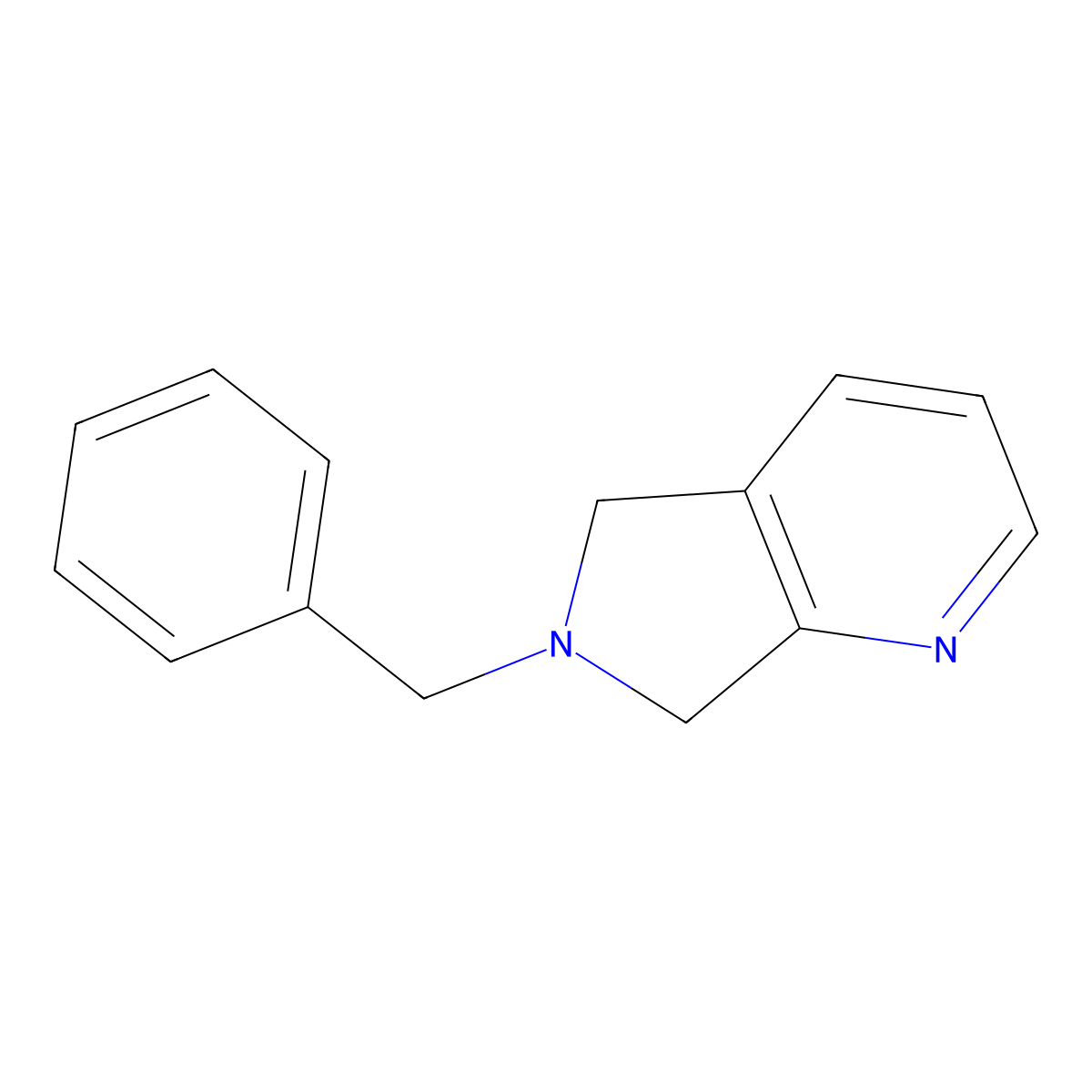 6-Benzyl-6,7-dihydro-5H-pyrrolo[3,4-B]pyridine molecular structure, CAS 109966-30-5