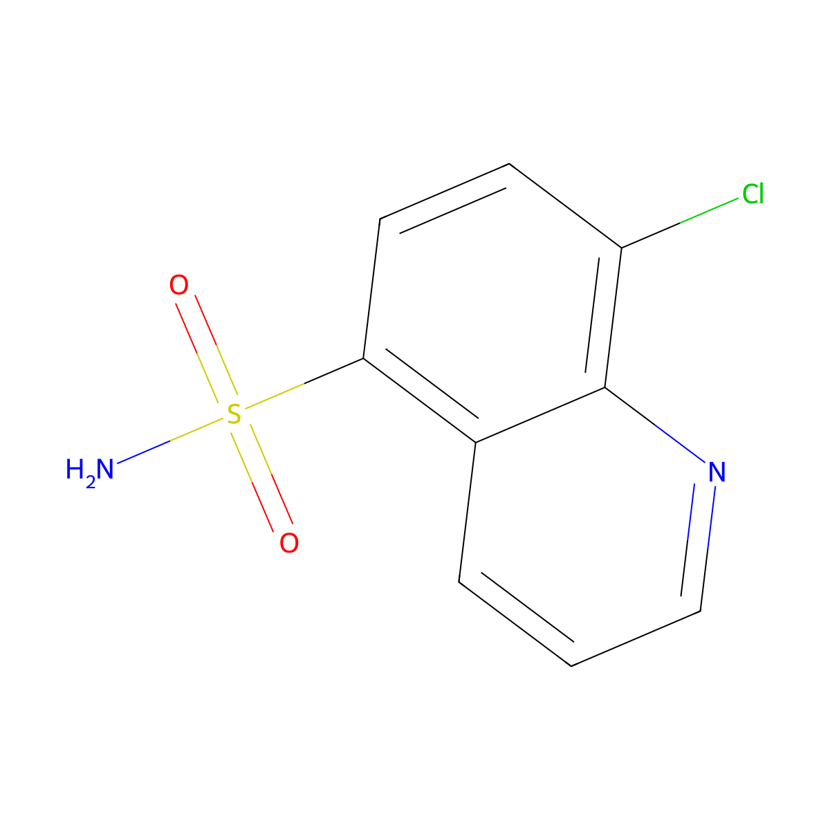 8-Chloroquinoline-5-sulfonamide molecular structure, CAS 1099660-83-9