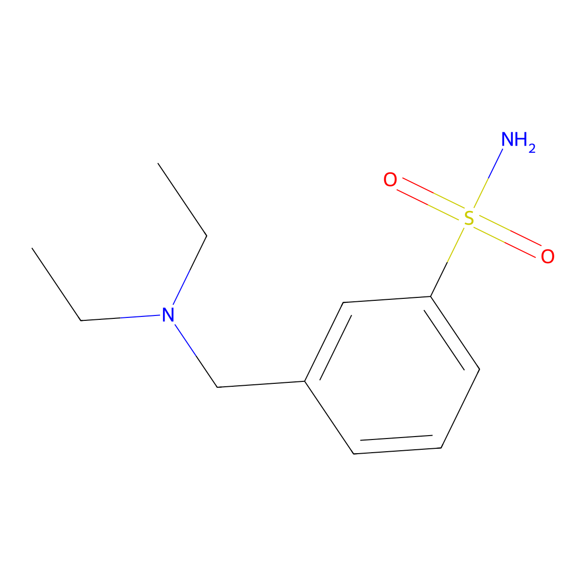 3-[(Diethylamino)methyl]benzene-1-sulfonamide molecular structure, CAS 1099660-94-2