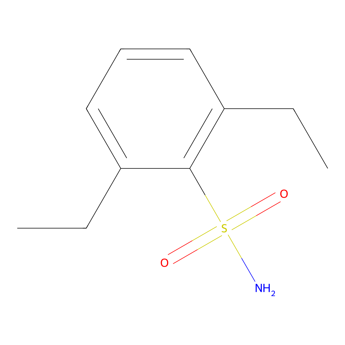 2,6-Diethylbenzene-1-sulfonamide molecular structure, CAS 1099661-01-4