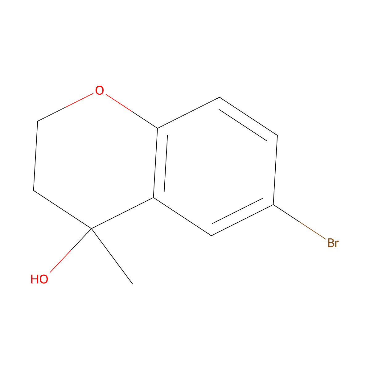 6-Bromo-4-methylchroman-4-OL molecular structure, CAS 1099665-21-0