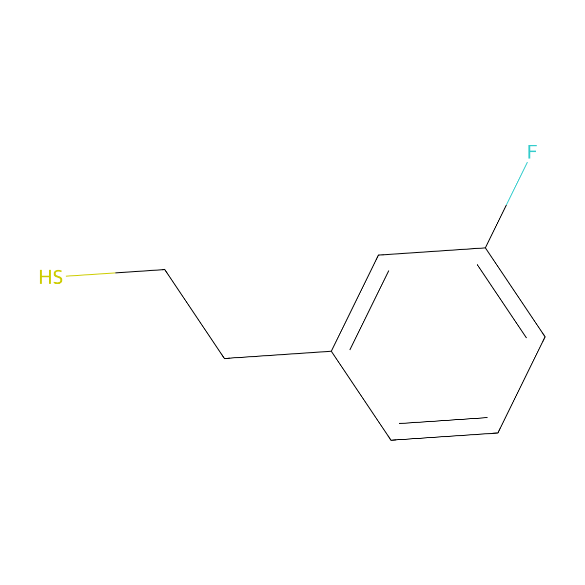 2-(3-Fluorophenyl)ethanethiol molecular structure, CAS 1099665-55-0
